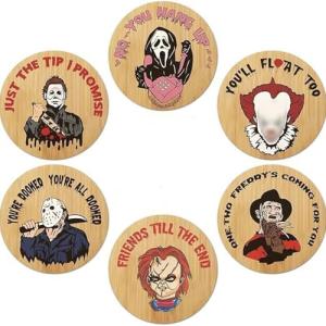 Halloween Spooky Coasters Gift Set for Parties