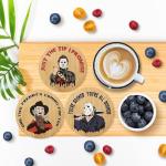 Halloween Spooky Coasters Gift Set for Parties