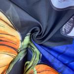 Halloween Ghost and Pumpkin Shower Curtain 72x72