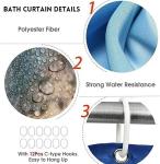 4-Piece Halloween Shower Curtain Set with Rugs