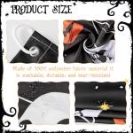 Spooky Ghosts and Pumpkins Halloween Shower Curtain Set