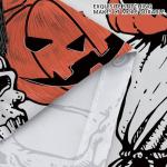 Halloween Cat and Ghost Shower Curtain, 72x72