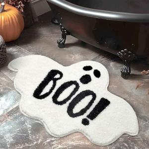 Halloween Ghost Bath Mat - Non-Slip, Washable Rug