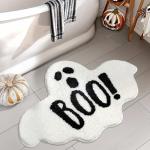 Halloween Ghost Bath Mat - Non-Slip, Washable Rug