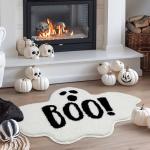 Halloween Ghost Bath Mat - Non-Slip, Washable Rug