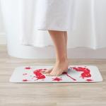 Bloody Footprint Halloween Bath Mat - Non-Slip Rug