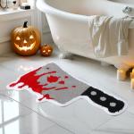 Bloody Knife Halloween Bath Mat Rug - Non-Slip