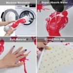 Bloody Footprint Halloween Bath Mat - Non-Slip Rug