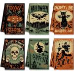 Halloween Kitchen Hand Towels - 6 Pcs Set