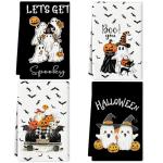 Halloween Kitchen Towels Set - Funny & Spooky