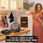 Halloween Kitchen Hand Towels - 6 Pcs Set
