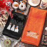 Happy Halloween Ghost Dog Hand Towels - 2 Pack