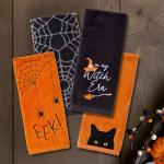 Halloween Spider Web Cotton Hand Towel Set
