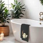 Funny Halloween Ghost Hand Towels for Bathroom