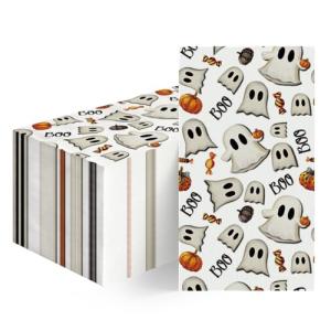 Halloween Decorative Disposable Napkins - Spooky Designs