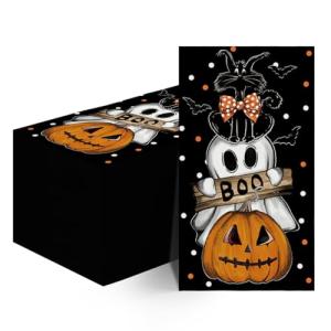 Halloween Decorative Disposable Napkins with Pumpkins and Ghosts