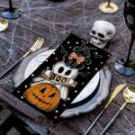 Halloween Decorative Disposable Napkins with Pumpkins and Ghosts
