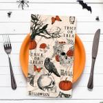 100 Pcs Halloween Skull Bat Pumpkin Napkins