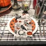 100 Pcs Halloween Skull Bat Pumpkin Napkins