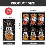 Halloween Decorative Disposable Napkins with Pumpkins and Ghosts