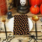 Halloween Candy Corn Napkins for Parties, 80 Pack