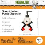 Snoopy Vampire Halloween Soap Pump Dispenser 14.81 oz