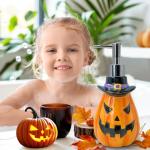 Pumpkin Soap Dispenser for Halloween Decor