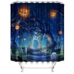 Halloween Shower Curtain Set with Rugs and Accessories
