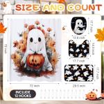 Halloween Shower Curtain Set with Rug and Accessories