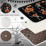 Cute Halloween Skeleton Bath Rug Set of 3