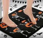 Cute Halloween Skeleton Bath Rug Set of 3