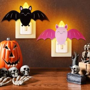 Cute Bat Night Light for Halloween Home Decor