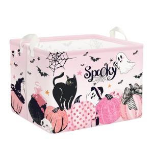 Pink Halloween Storage Bin for Kids' Room