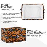 Pumpkin Halloween Storage Bin with Handles
