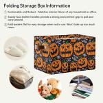 Pumpkin Halloween Storage Bin with Handles