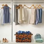 Pumpkin Halloween Storage Bin with Handles