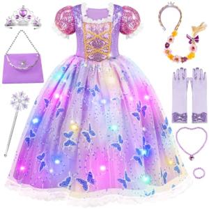 Light Up Princess Dresses for Girls 3-10