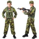 Kids Army Costume with Vest and Toys