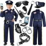 Kids Police Officer Costume with Toy Accessories