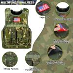 Kids Army Costume with Vest and Toys