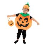 Halloween Pumpkin Costume with Toy Basket for Kids
