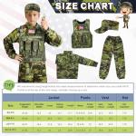 Kids Army Costume with Vest and Toys