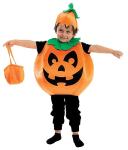 Halloween Pumpkin Costume with Toy Basket for Kids