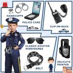 Kids Police Officer Costume with Toy Accessories