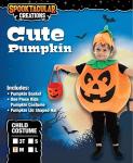 Halloween Pumpkin Costume with Toy Basket for Kids