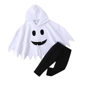 Toddler Ghost Costume with Cloak and Pants