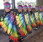 Double-Sided Butterfly Costume for Kids - Rainbow