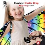Double-Sided Butterfly Costume for Kids - Rainbow