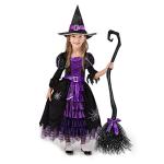 Cute Halloween Witch Dress for Kids, Purple