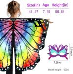 Double-Sided Butterfly Costume for Kids - Rainbow